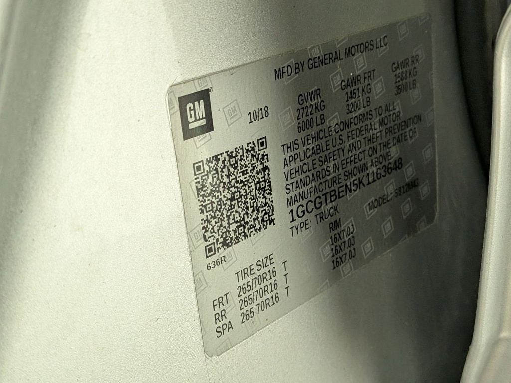 2019 Chevrolet Colorado WT