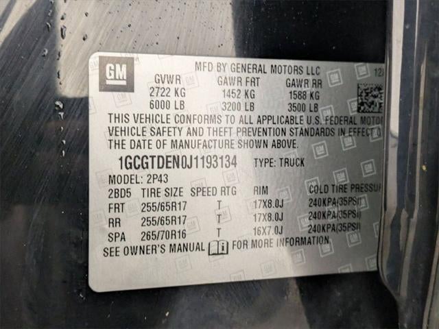 2018 Chevrolet Colorado Z71