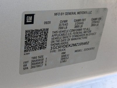 2021 Chevrolet Silverado 1500 4WD Double Cab Standard Bed LT