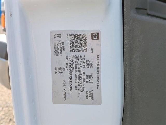 2024 Chevrolet Express Cargo RWD 2500 Regular Wheelbase WT