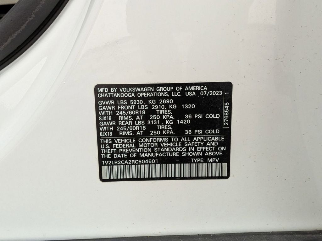 2024 Volkswagen Atlas 2.0T SE