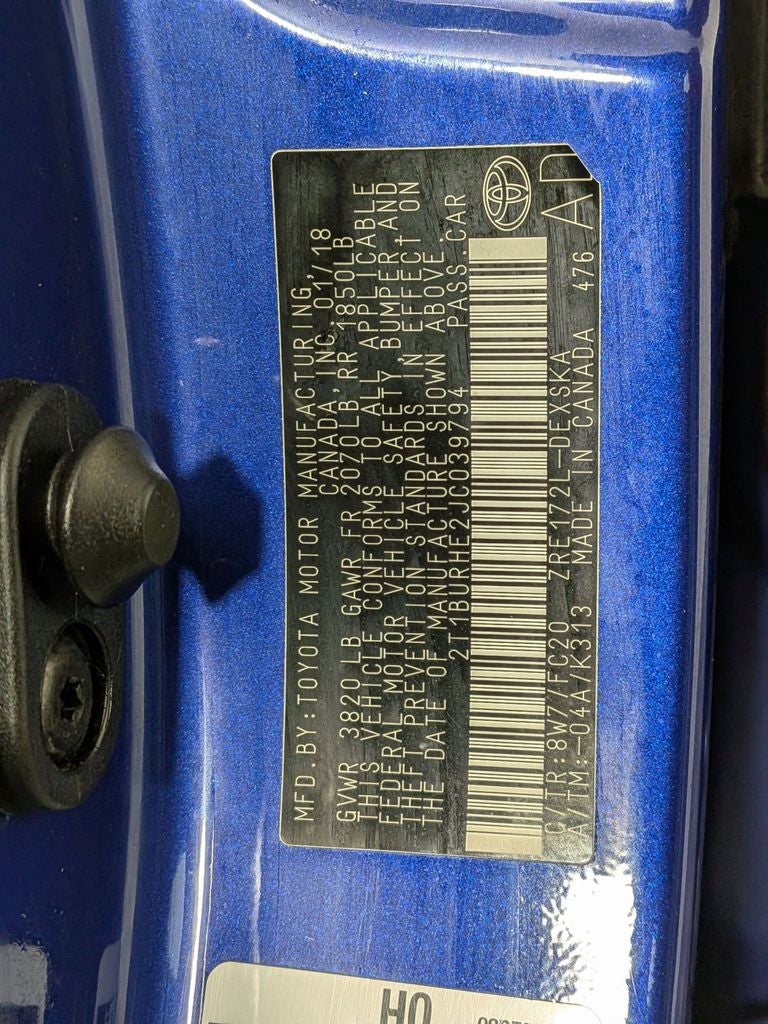 2018 Toyota Corolla SE