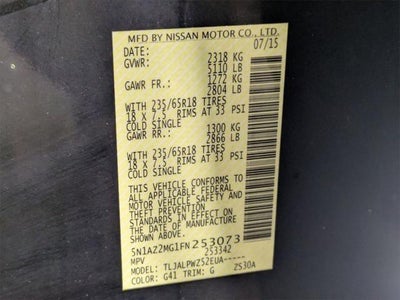 2015 Nissan Murano SL